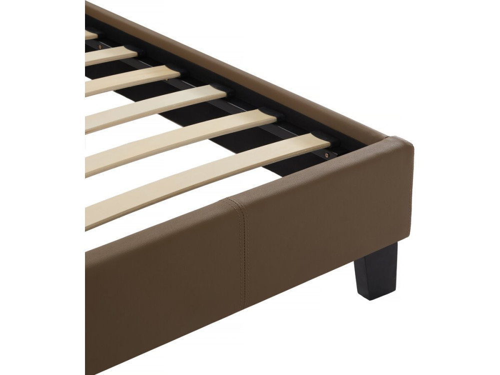 Cama LED "María" - 140 x 190 cm - Color topo