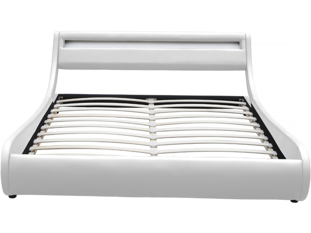 Cama LED "Natacha" - 160 x 200 cm - Blanco