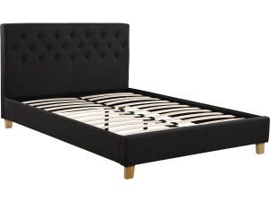 Cama "EMMY" - 140 x 190 cm - Gris