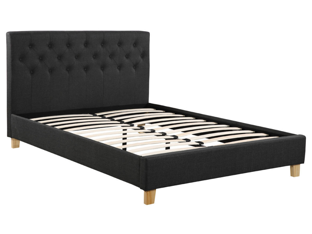 Cama "EMMY" - 160 x 200 - Gris