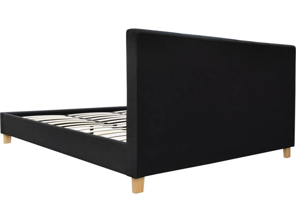 Cama "Emmy" - 180 x 200 cm - Gris oscuro