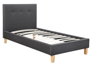 Cama "Elise" - 90 x 190 cm - Gris oscuro