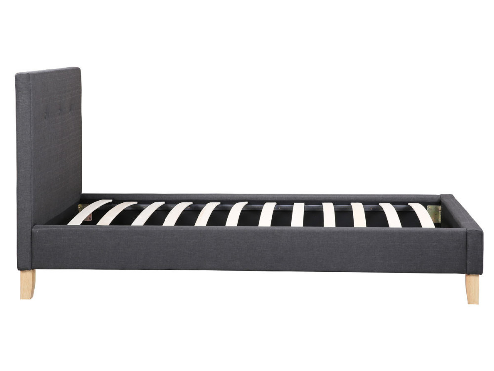 Cama "Elise" - 90 x 190 cm - Gris oscuro