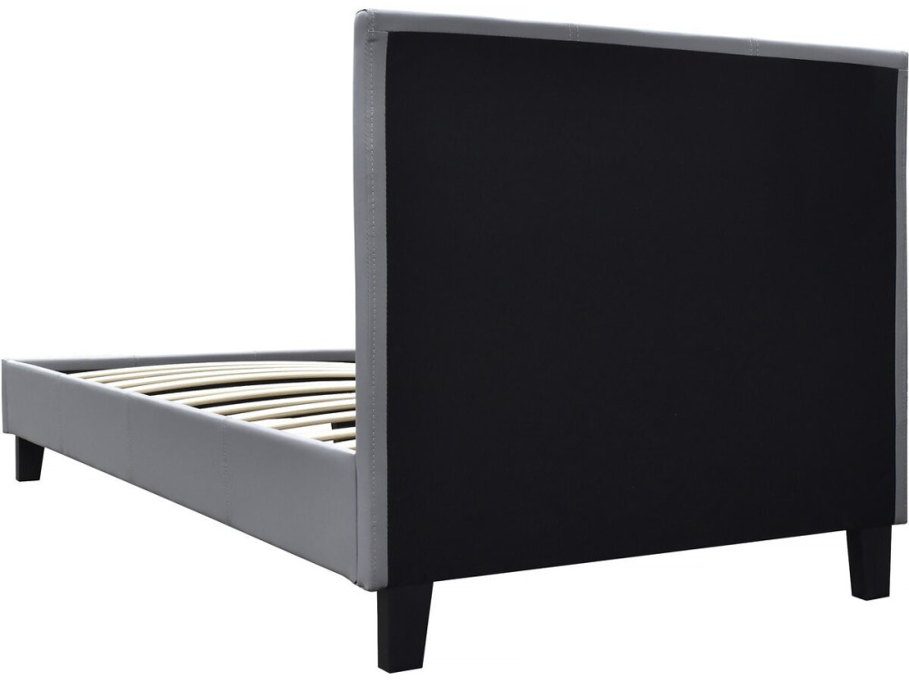 Cama "Lina" 90 x 190 cm - Gris claro