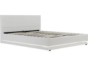 Cama con LED "Anastasia"- 160 x 200 cm - Blanco