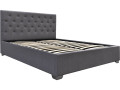 Cama doble con cofre "Tino" 140 × 190 cm - Gris - Gris