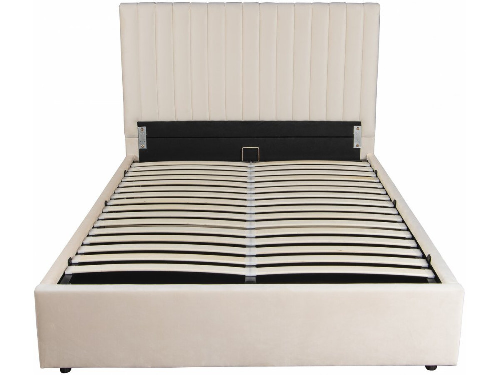 Cama con arcón "Mia" - 140 x 190 cm - Beige