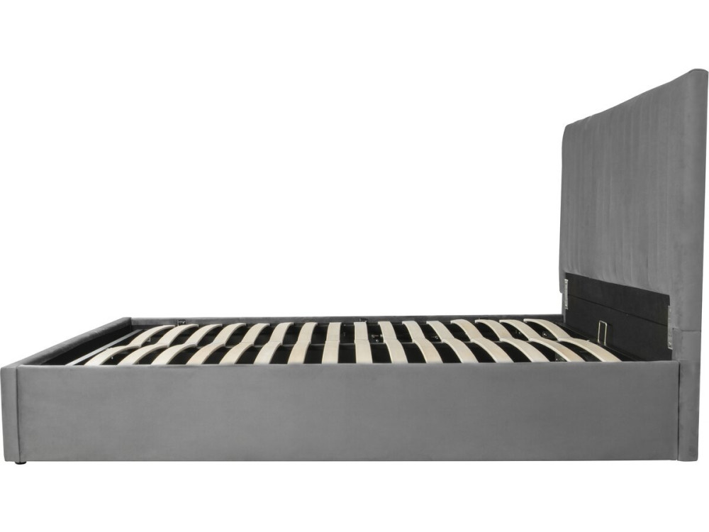 Cama con baúl "Mia" - 140 x 190 cm - Gris
