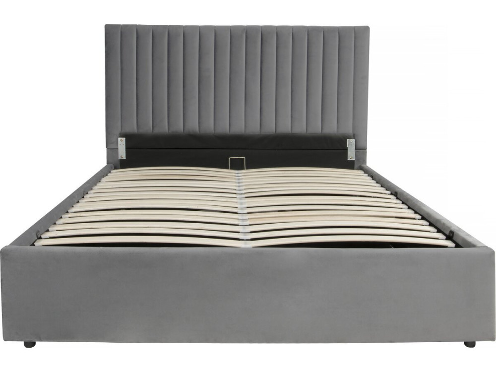 Cama con baúl "Mia" - 140 x 190 cm - Gris