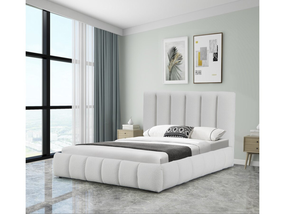 Cama nórdica con arcón "Annie" - 140 x 190 cm - Blanco