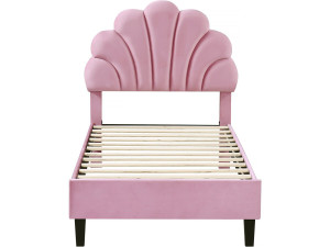 Cama de terciopelo "Manon" - 90 x 190 cm - Rosa