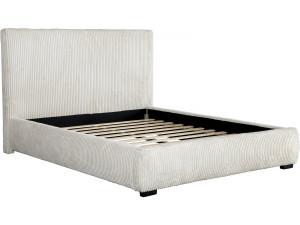 Cama doble «Montana» de pana - 180 x 200 cm - Beige
