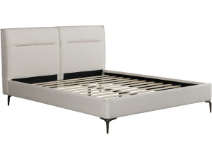 Cama doble de tela de diseño «Moritz» - 140 x 190 cm - Beis