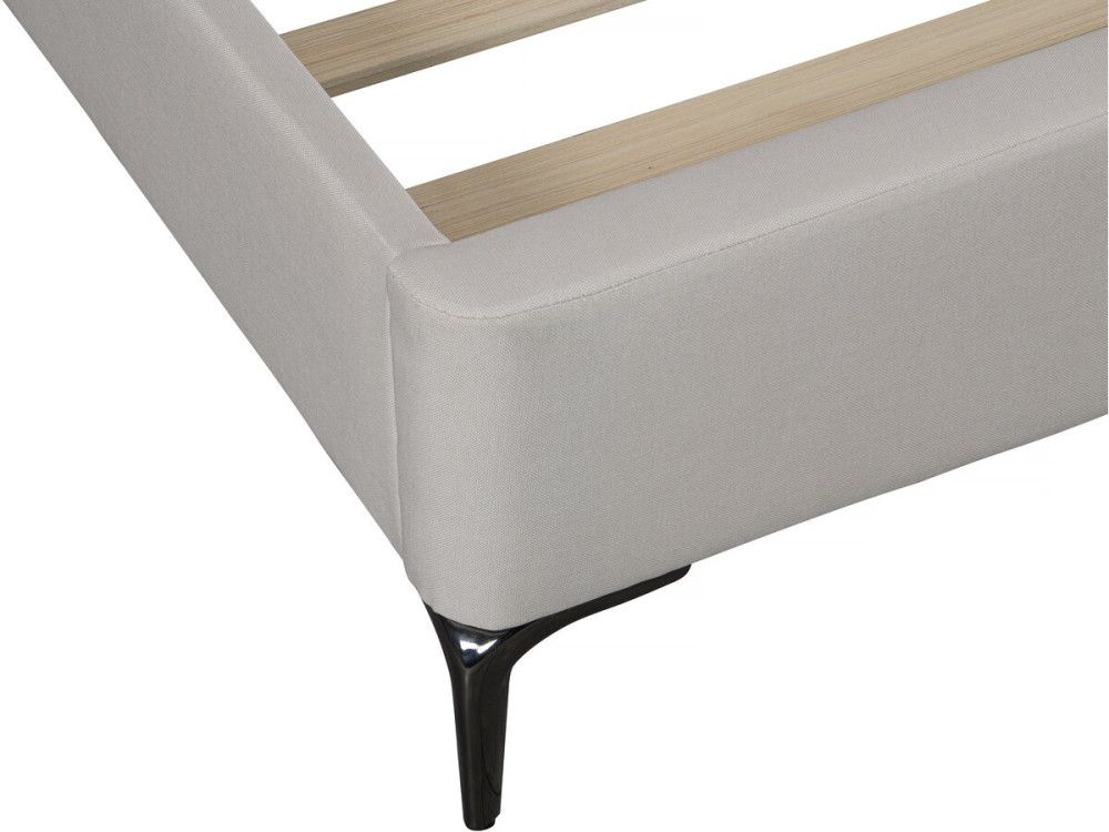 Cama doble de tela de diseño «Moritz» - 140 x 190 cm - Beis