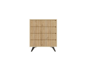 Cómoda de madera "Suvera" - 70 x 40 x 86 cm - Marrón claro