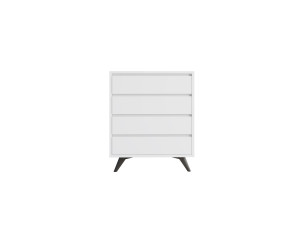 Cómoda de madera "Suvera" - 70 x 40 x 86 cm - Blanca