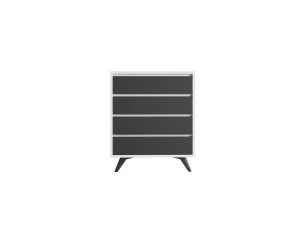 Cómoda de madera "Suvera" - 70 x 40 x 86 cm - Blanca