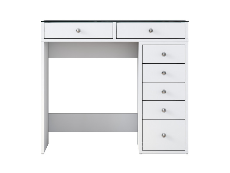 Tocador "Soma" con cajones de madera empotrados - 90 x 44 x 80 cm - Blanco