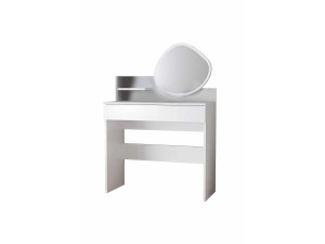 Tocador "Harmony Mini Amorphous" con espejo de madera - 90 x 40 x 133 cm - Blanco