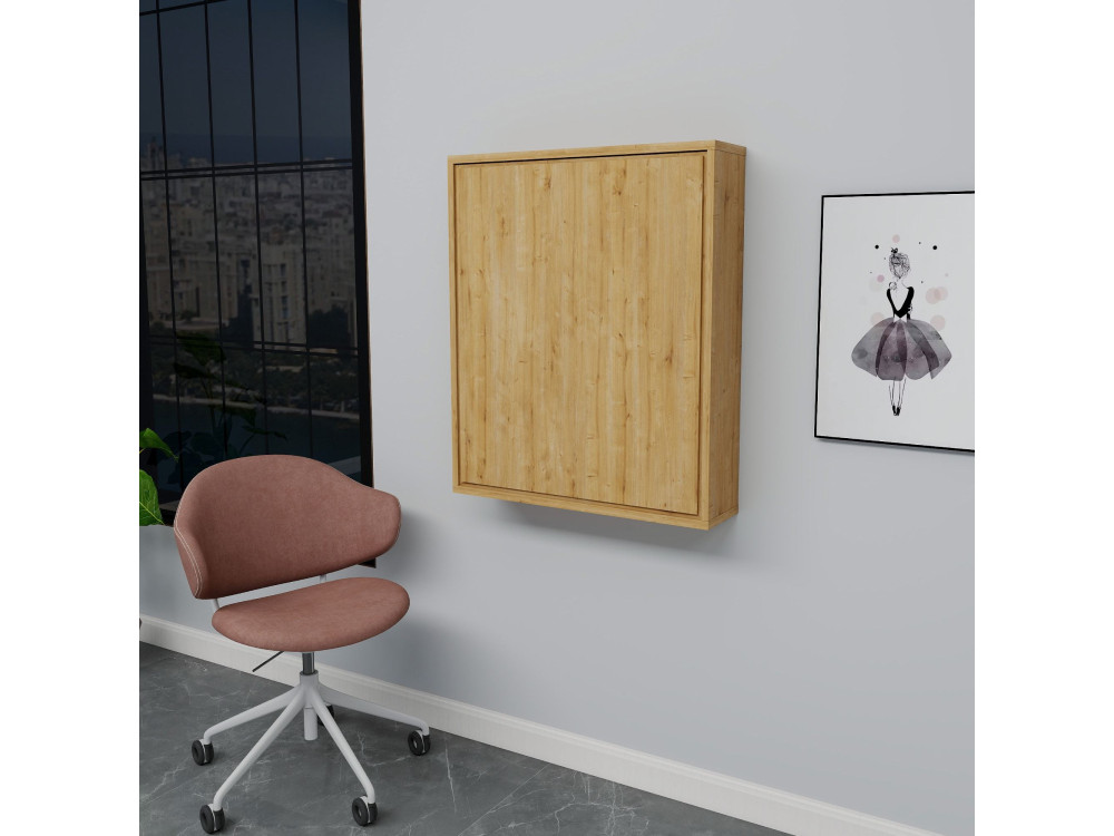 Mesa de maquillaje de madera "Sedir" - 90 x 59 x 74 cm - Beige
