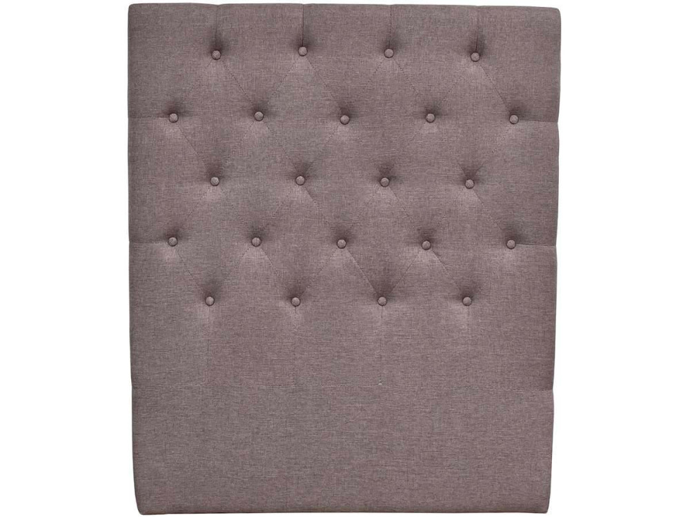Cabecero de cama acolchado  90 cm "DÉCO" en tela - Topo