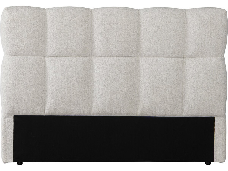Cabecero estilo burbuja de tela gruesa "Alpe d'Huez" - 160 cm - Beige