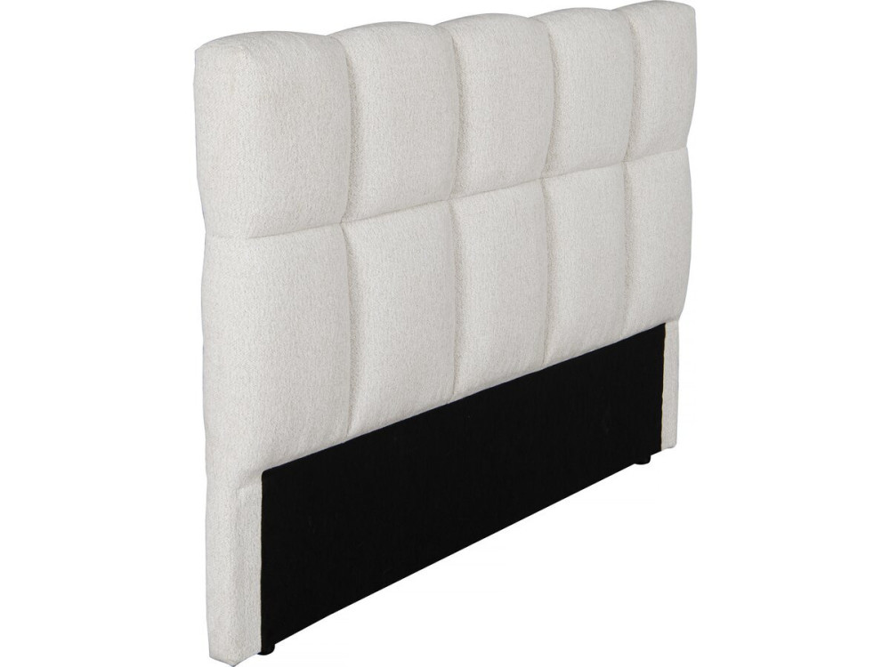 Cabecero estilo burbuja de tela gruesa "Alpe d'Huez" - 160 cm - Beige