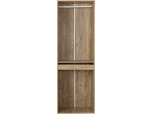 Armario "Opéra" con espacio para colgar y pantalonero - 60 x 45 x 180 cm - Beige