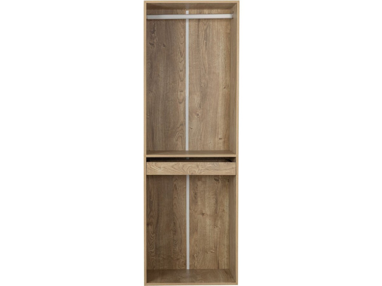 Armario "Opéra" con espacio para colgar y pantalonero - 60 x 45 x 180 cm - Beige