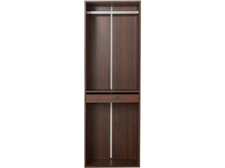 Armario "Opéra" con espacio para colgar - 60 x 45 x 180 cm - Marrón