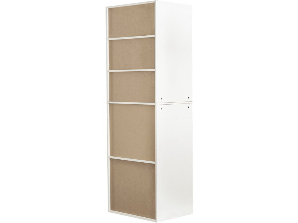Armario "Opéra" con 5 estantes - 60 x 45 x 180 cm - Blanco