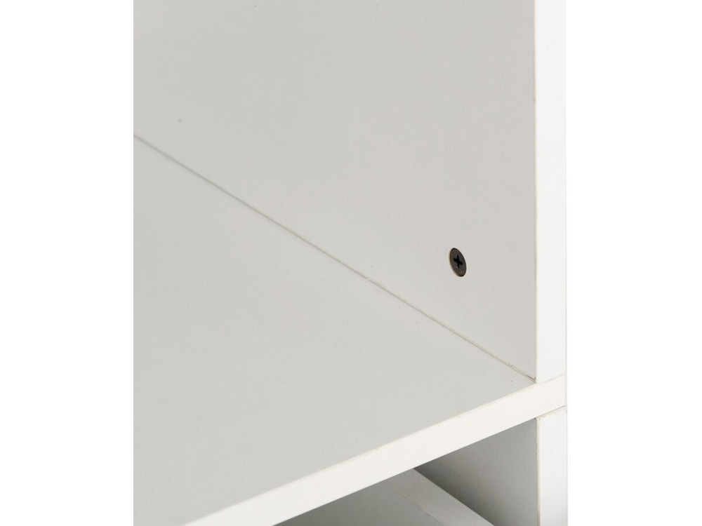 Armario "Opéra" con 5 cajones y 2 estantes - 60 x 45 x 180 cm - Blanco