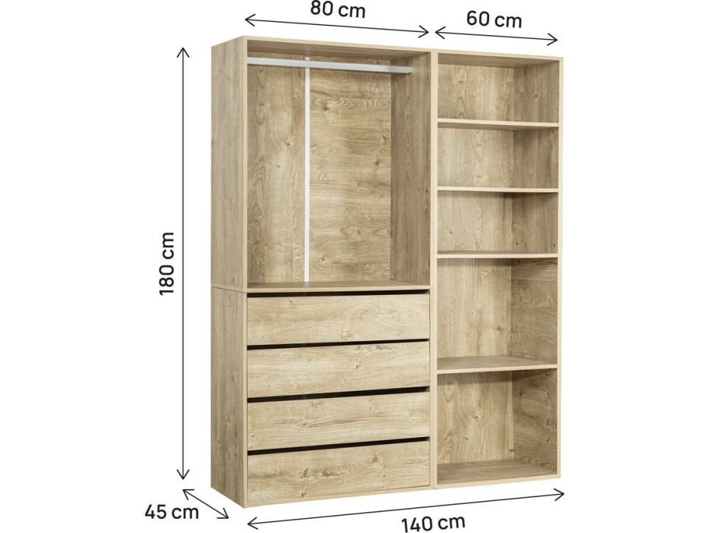 Camerino modular "Opera" - 2 unidades - Beige