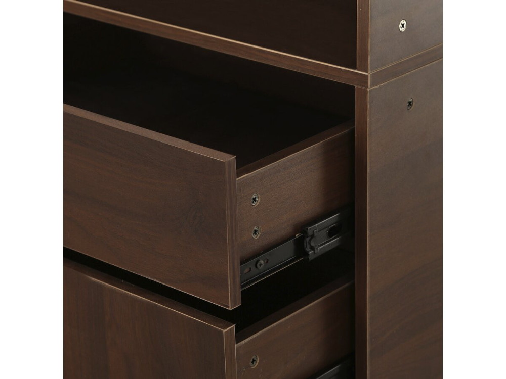 Conjunto vestidor modular "Opera" - 2 unidades - Marrón