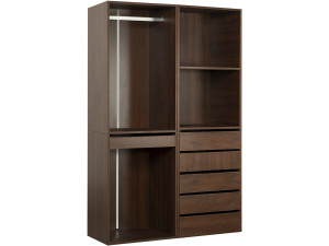 Conjunto vestidor modular "Opera" - 2 unidades - Marrón