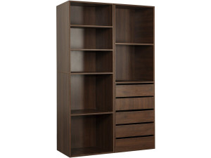 Conjunto vestidor modular "Opera" - 2 unidades - Marrón