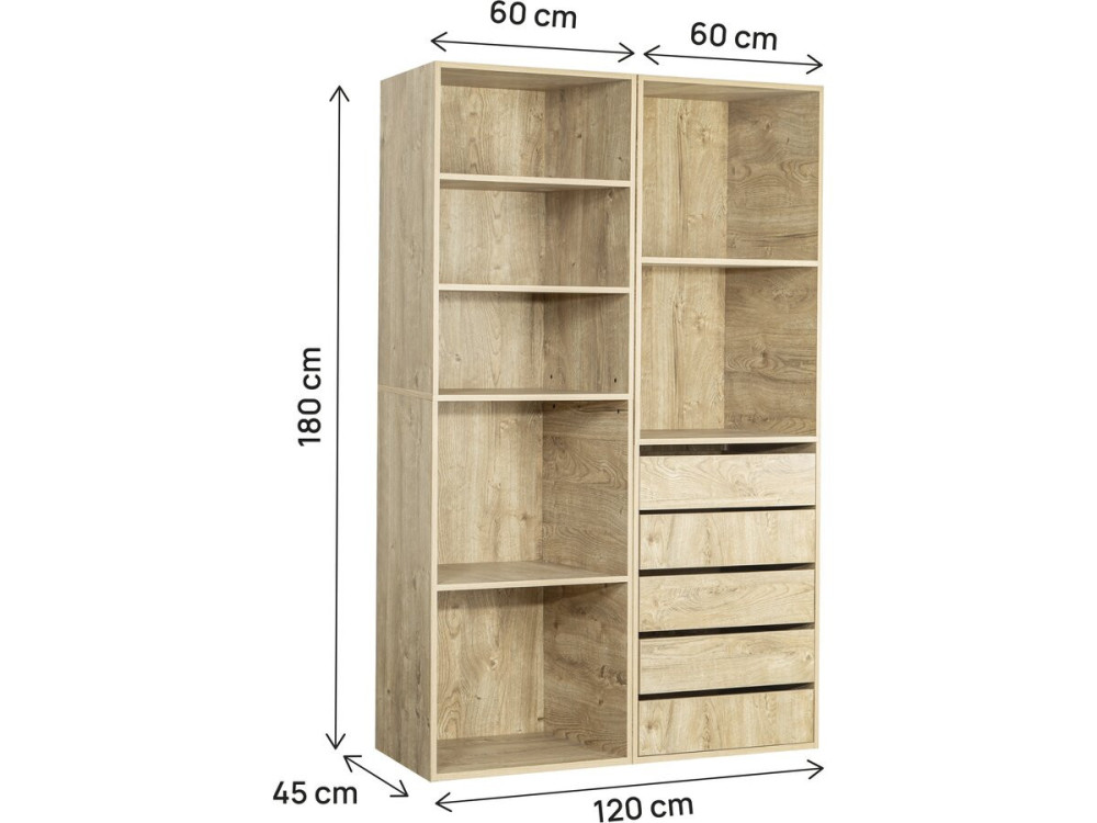 Camerino modular "Opera" - 2 unidades - Beige