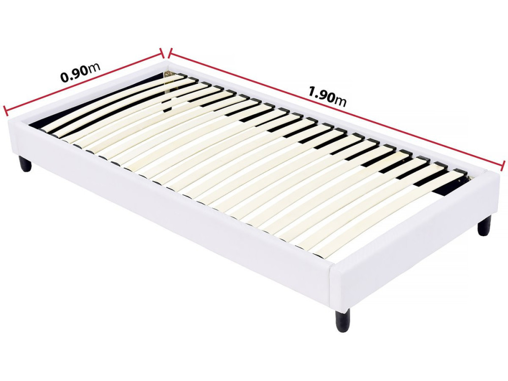 Somier tapizado con láminas -  90 x 190 cm - láminas