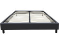 Somier "Andy" - 160 x 200 cm - PVC - Gris antracita - Antracita