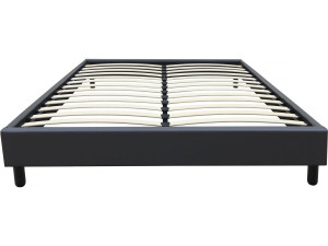 Somier "Andy" - 160 x 200 cm - PVC - Gris antracita