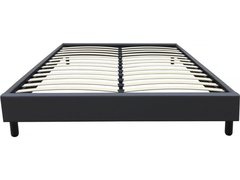 Somier "Andy" - 160 x 200 cm - PVC - Gris antracita