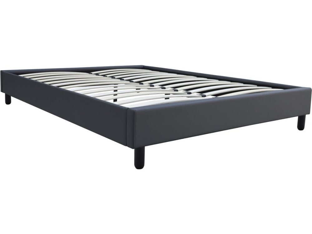 Somier "Andy" - 160 x 200 cm - PVC - Gris antracita
