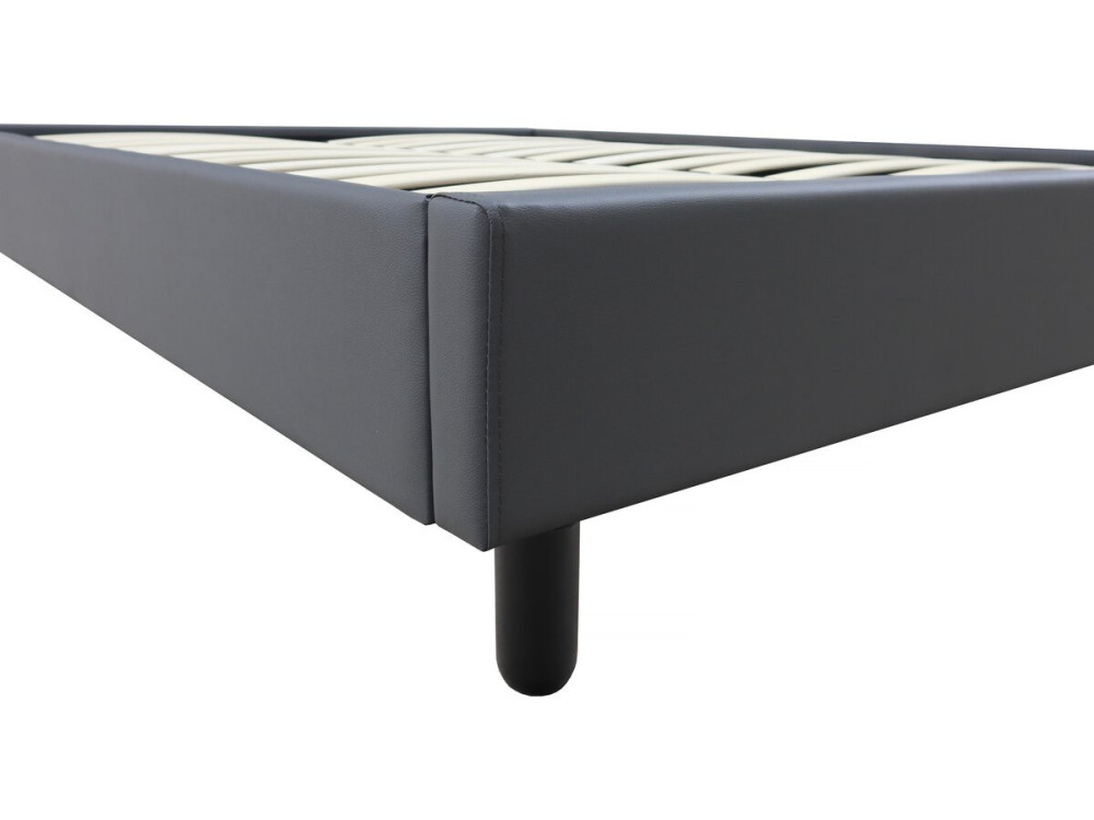 Somier "Andy" - 160 x 200 cm - PVC - Gris antracita