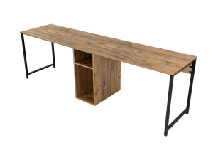 Mesa de Estudio Twin - 240 x 60 x 74 cm - Pino AtlánticoNegro