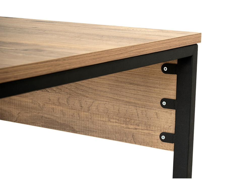 Mesa de Estudio Twin - 240 x 60 x 74 cm - Pino AtlánticoNegro