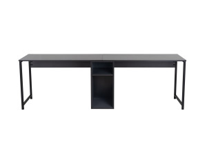 Mesa de estudio Twin - 240 x 60 x 74 cm - AntracitaNegro
