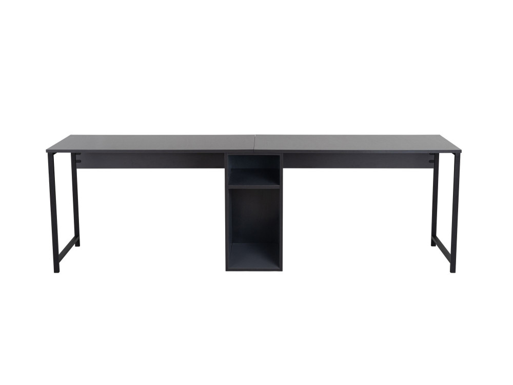 Mesa de estudio Twin - 240 x 60 x 74 cm - AntracitaNegro
