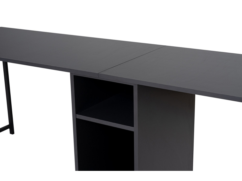Mesa de estudio Twin - 240 x 60 x 74 cm - AntracitaNegro