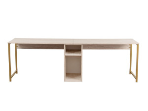 Mesa de estudio doble - 240 x 60 x 74 cm - TravertinOr