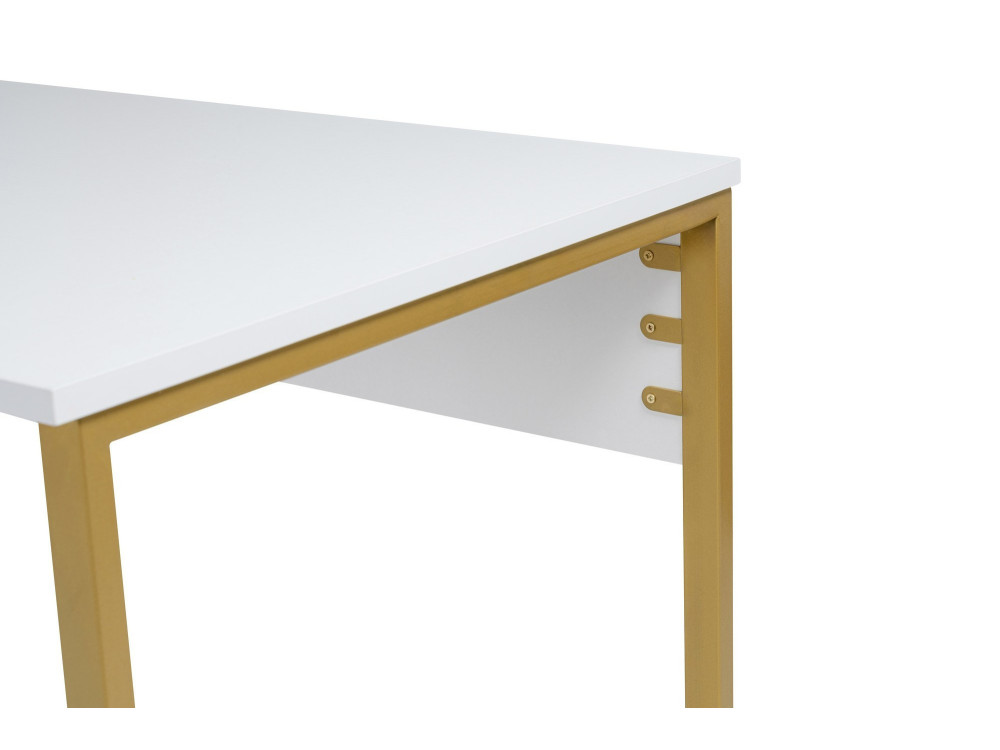 Mesa de estudio gemela - 240 x 60 x 74 cm - Oro blanco